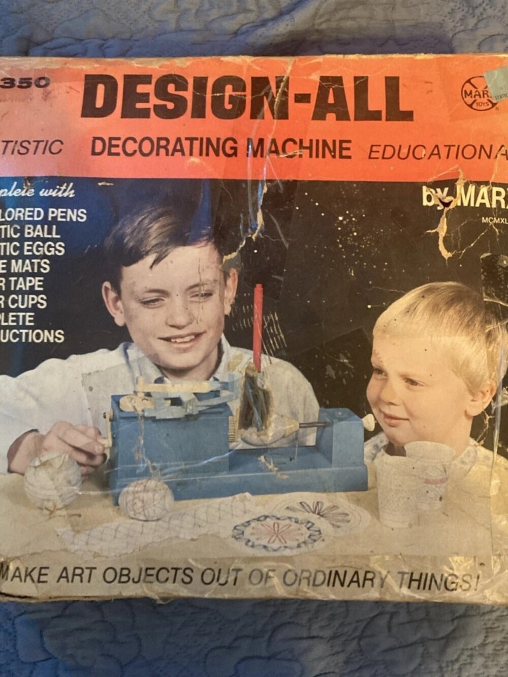 Design All Decorating Machine Marx 6350 Vintage 1948 Artistic Educational Toy